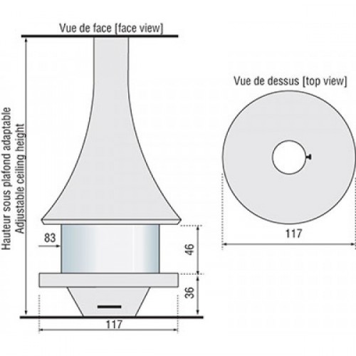 Камин JC Bordelet Eva 992 centrale vitree_1 Камин JC Bordelet Eva 992 centrale vitree_1