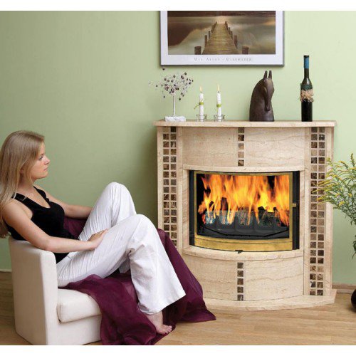 Каминная облицовка Andalusia Ariana Crema/Emperador_1 Каминная облицовка Andalusia Ariana Crema/Emperador_1