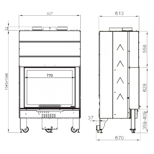 Каминная топка La Nordica Monoblocco 750 Flat_1 Каминная топка La Nordica Monoblocco 750 Flat_1