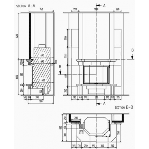 Каминная облицовка Richard Le Droff Savana_1 Каминная облицовка Richard Le Droff Savana_1