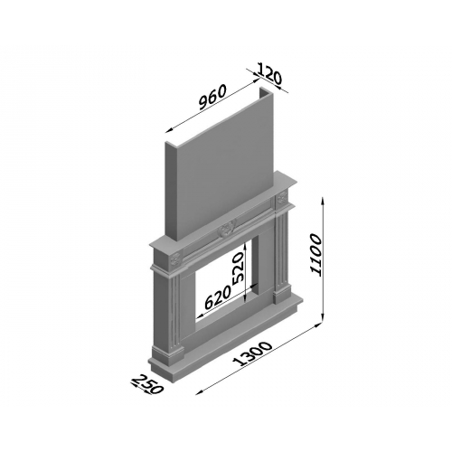 Каминная облицовка Glivi Мадейра_1 Каминная облицовка Glivi Мадейра_1