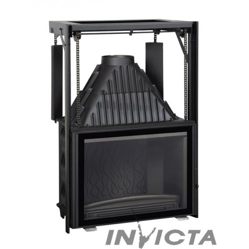 Каминная топка Invicta Grand Angle 800 Relevable (контргруз)_0 Каминная топка Invicta Grand Angle 800 Relevable (контргруз)_0
