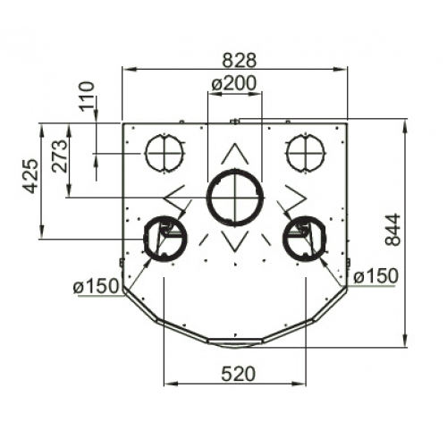 Каминная топка La Nordica Monoblocco 750 Panoramic_1 Каминная топка La Nordica Monoblocco 750 Panoramic_1