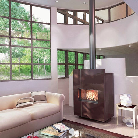 Печь-камин XS03 Chocolat, шоколад (Axis)_0 Печь-камин XS03 Chocolat, шоколад (Axis)_0