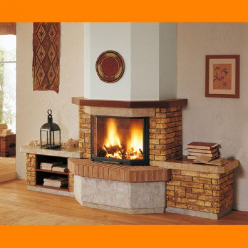 Каминная облицовка Palazzetti Bressanone Exagone, с банкетами_0 Каминная облицовка Palazzetti Bressanone Exagone, с банкетами_0