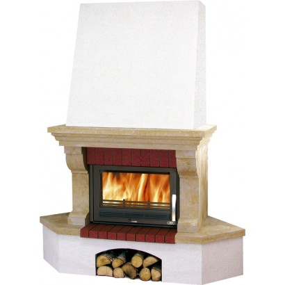 Камин Oxford Klasik угловой, балка песчаник, с теплообменником_0 Камин Oxford Klasik угловой, балка песчаник, с теплообменником_0