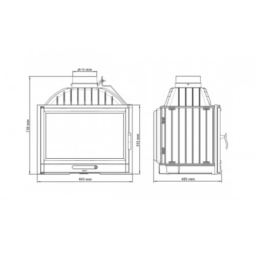 Каминная топка NordFlam Torres_1 Каминная топка NordFlam Torres_1