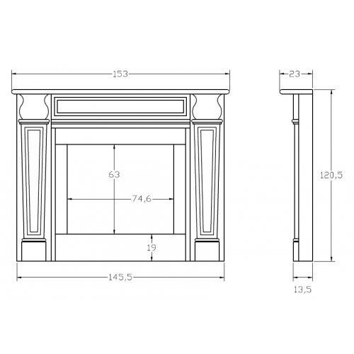 Портал для камина Carmona CM-62_1 Портал для камина Carmona CM-62_1