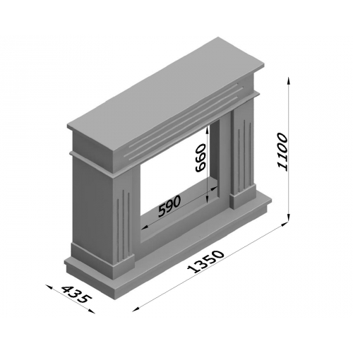 Каминная облицовка Glivi Рогнеда_1 Каминная облицовка Glivi Рогнеда_1