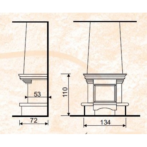 Каминная облицовка Andalusia Antonia_1 Каминная облицовка Andalusia Antonia_1