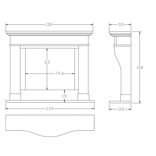 Портал для камина Carmona CM-33_1 Портал для камина Carmona CM-33_1