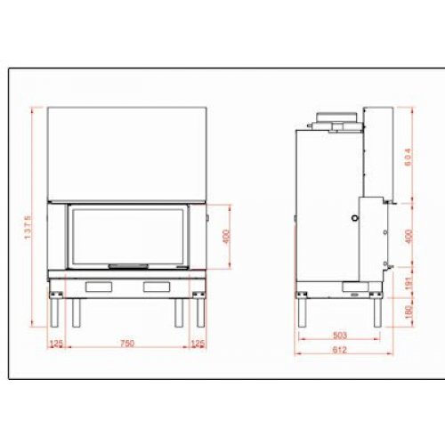 Каминная топка Axis AX F 1000 H_1 Каминная топка Axis AX F 1000 H_1