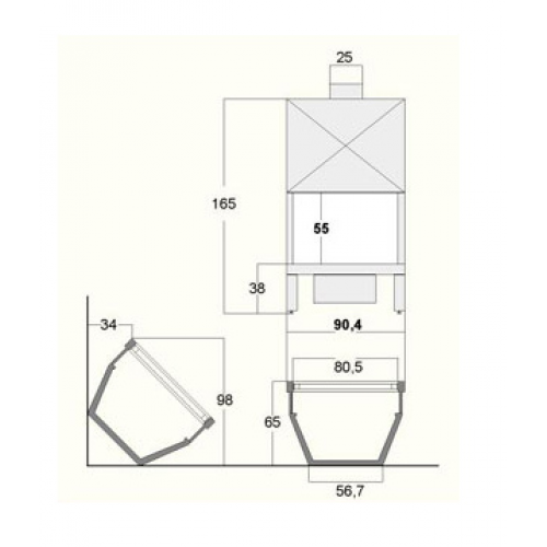 Каминная топка Grilli Caminetti AF2000 86 - C - VT_1 Каминная топка Grilli Caminetti AF2000 86 - C - VT_1