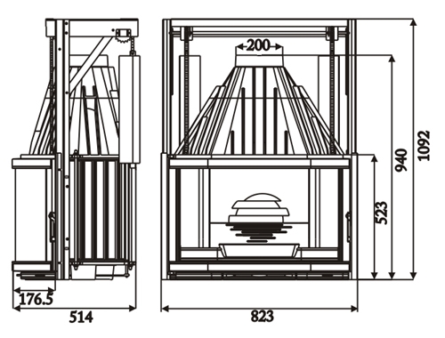 Каминная топка Laudel 850 Prismatique Relevable (Призматик 850 Контргруз)_1 Каминная топка Laudel 850 Prismatique Relevable (Призматик 850 Контргруз)_1