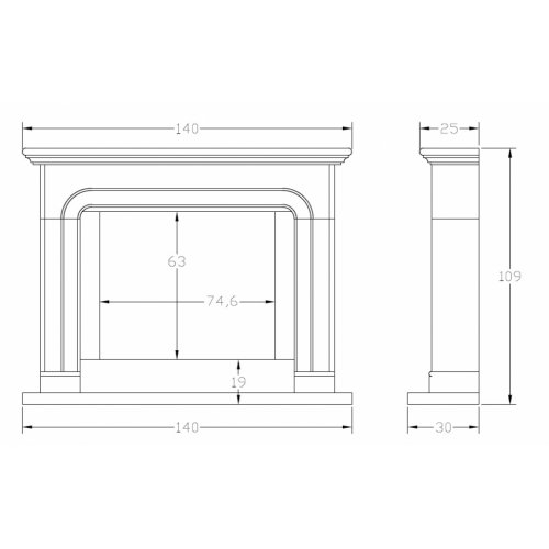 Портал для камина Carmona CM-50_1 Портал для камина Carmona CM-50_1