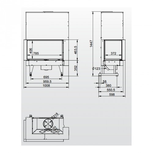 Каминная топка KFD ECO iLINE 5183 LH/RH_3 Каминная топка KFD ECO iLINE 5183 LH/RH_3
