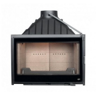 Каминная топка Seguin confort visio 8 plus - black line (с серыми кирпичами и двойной подачей воздуха)_0 Каминная топка Seguin confort visio 8 plus - black line (с серыми кирпичами и двойной подачей воздуха)_0