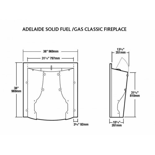 Каминная топка Stovax Adelaide_2 Каминная топка Stovax Adelaide_2