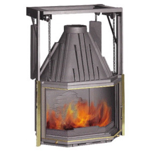 Каминная топка Laudel Призматик 850 контргруз_0 Каминная топка Laudel Призматик 850 контргруз_0