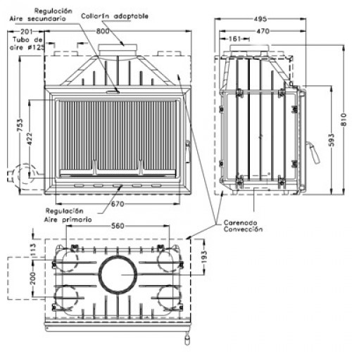 Каминная топка Hergom H03/80 Classic_2 Каминная топка Hergom H03/80 Classic_2