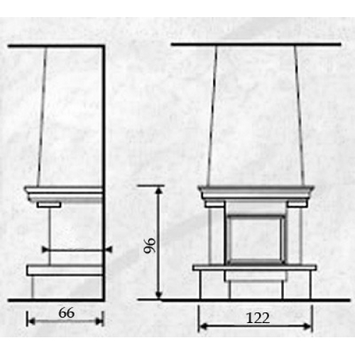 Каминная облицовка Andalusia Lisa_2 Каминная облицовка Andalusia Lisa_2