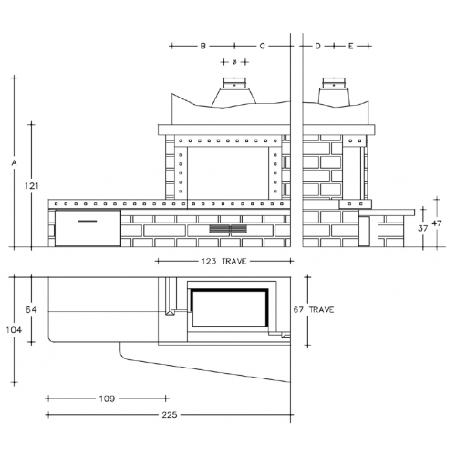 Каминная облицовка Piazzetta Roma_1 Каминная облицовка Piazzetta Roma_1