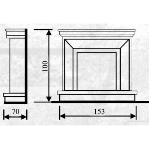 Каминная облицовка Andalusia Ivette_1 Каминная облицовка Andalusia Ivette_1