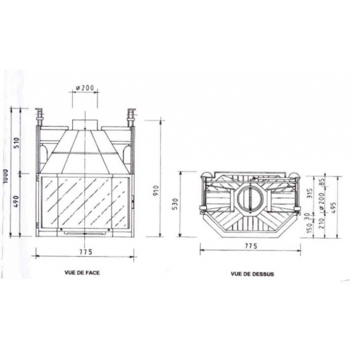 Каминная топка Fabrilor Deco 770 DO BR_1 Каминная топка Fabrilor Deco 770 DO BR_1