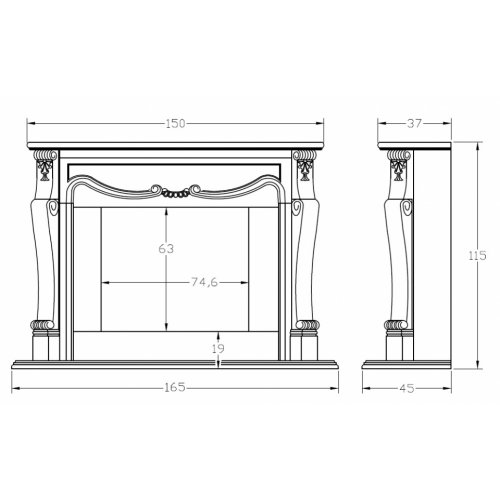 Портал для камина Carmona CM-41_1 Портал для камина Carmona CM-41_1