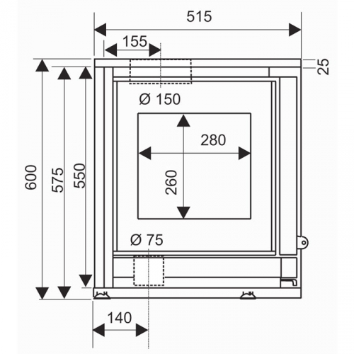 Каминная топка Supra Neo 67 VL1 D_2 Каминная топка Supra Neo 67 VL1 D_2