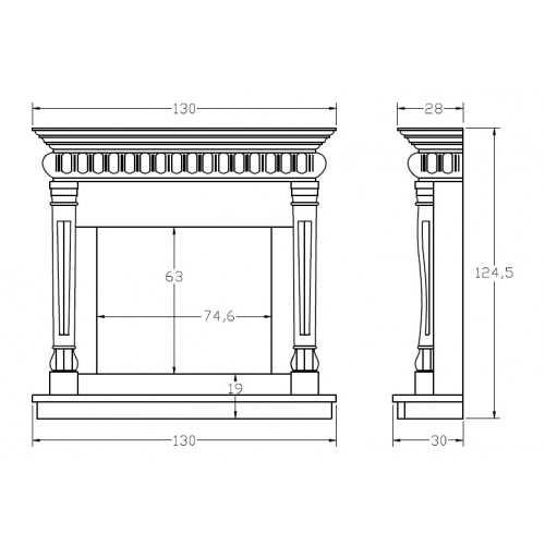 Портал для камина Carmona CM-66_1 Портал для камина Carmona CM-66_1