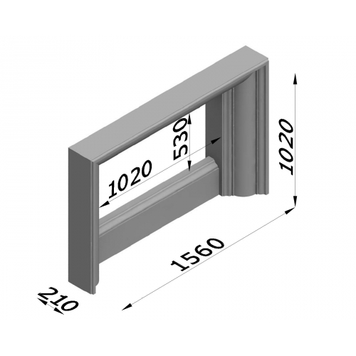 Каминная облицовка Glivi Кларенс_1 Каминная облицовка Glivi Кларенс_1