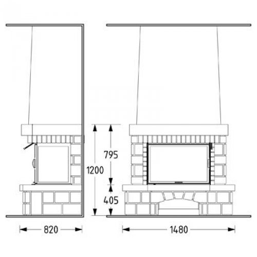 Каминная облицовка Supra Mazeyrolles_1 Каминная облицовка Supra Mazeyrolles_1