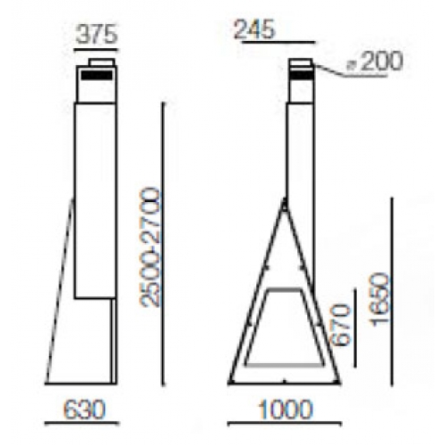 Камин Traforart Andrea frontal_1 Камин Traforart Andrea frontal_1