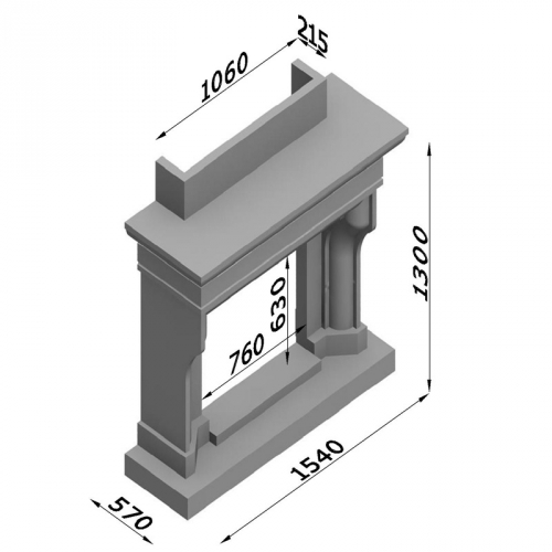 Каминная облицовка Glivi Филадельфия_1 Каминная облицовка Glivi Филадельфия_1