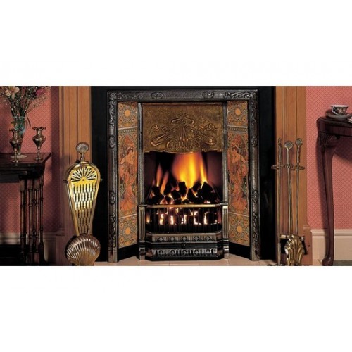 Каминная топка Stovax Art Nouveau Tiled_1 Каминная топка Stovax Art Nouveau Tiled_1