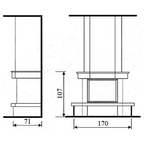 Каминная облицовка Andalusia Cecylia_1 Каминная облицовка Andalusia Cecylia_1