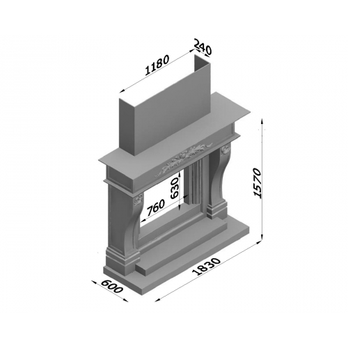 Каминная облицовка Glivi Анна_1 Каминная облицовка Glivi Анна_1