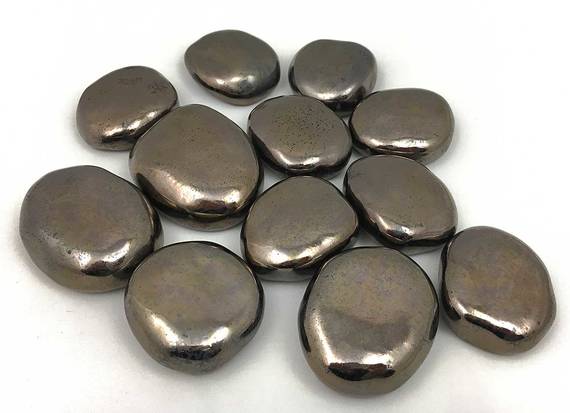 Декоративные керамические камни ZeFire золотые 14 шт_0 Декоративные керамические камни ZeFire золотые 14 шт_0