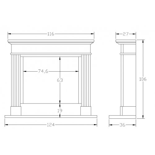 Портал для камина Carmona CM-29_1 Портал для камина Carmona CM-29_1