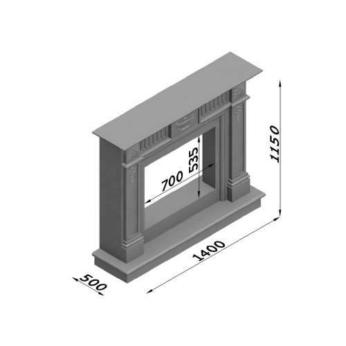 Каминная облицовка Glivi Александрия_1 Каминная облицовка Glivi Александрия_1