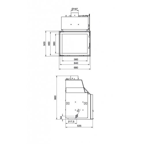 Каминная топка Technical PanAqua 20 kW_1 Каминная топка Technical PanAqua 20 kW_1