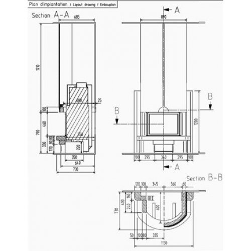 Каминная облицовка Richard Le Droff Nadia_1 Каминная облицовка Richard Le Droff Nadia_1