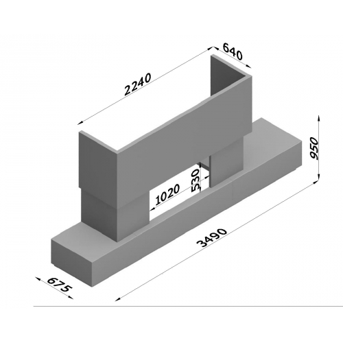 Каминная облицовка Glivi Тартл_1 Каминная облицовка Glivi Тартл_1