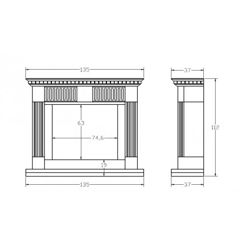 Портал для камина Carmona CM-46_1 Портал для камина Carmona CM-46_1