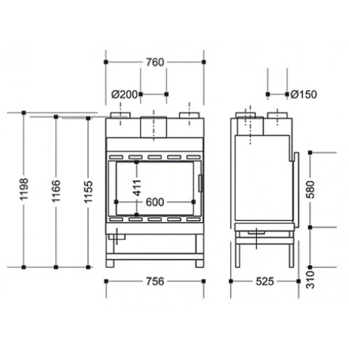 Каминная топка Supra Temporis 2D_1 Каминная топка Supra Temporis 2D_1