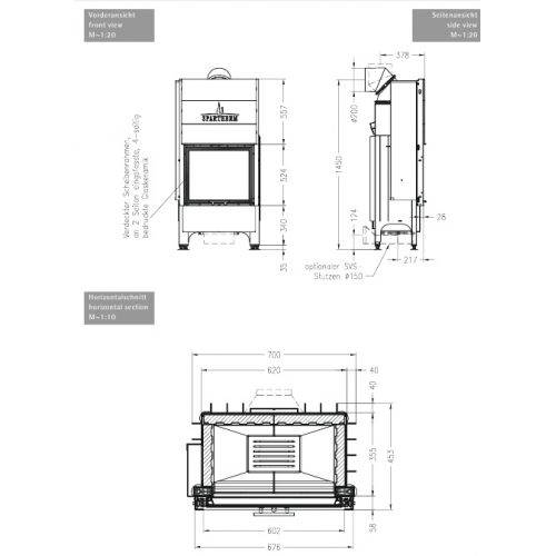Каминная топка Spartherm Varia M 60h 4S_2 Каминная топка Spartherm Varia M 60h 4S_2