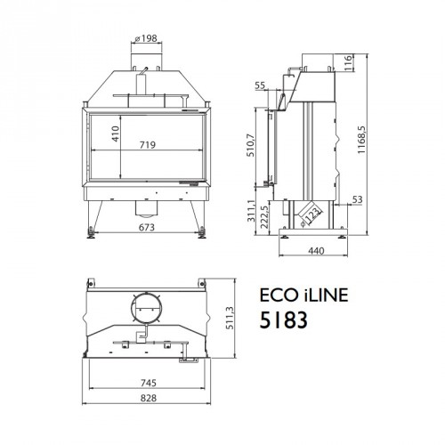 Каминная топка KFD ECO iLINE 5183_1 Каминная топка KFD ECO iLINE 5183_1