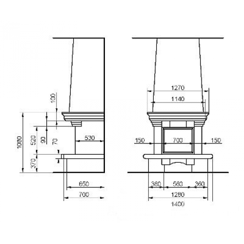Каминная облицовка Andalusia Alina_1 Каминная облицовка Andalusia Alina_1