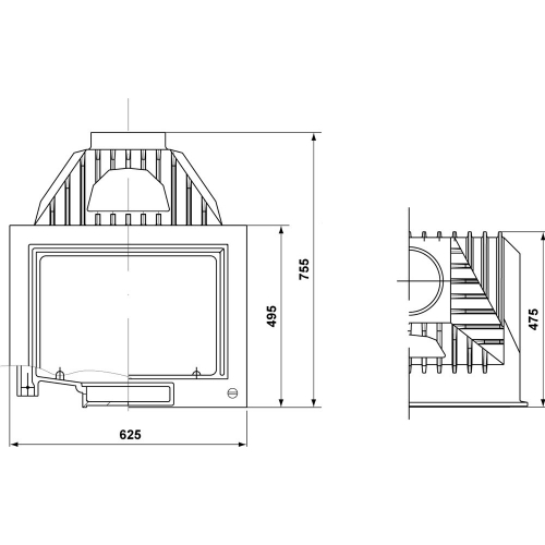 Каминная топка Tarnava Professional Retro II 18 кВт_1 Каминная топка Tarnava Professional Retro II 18 кВт_1